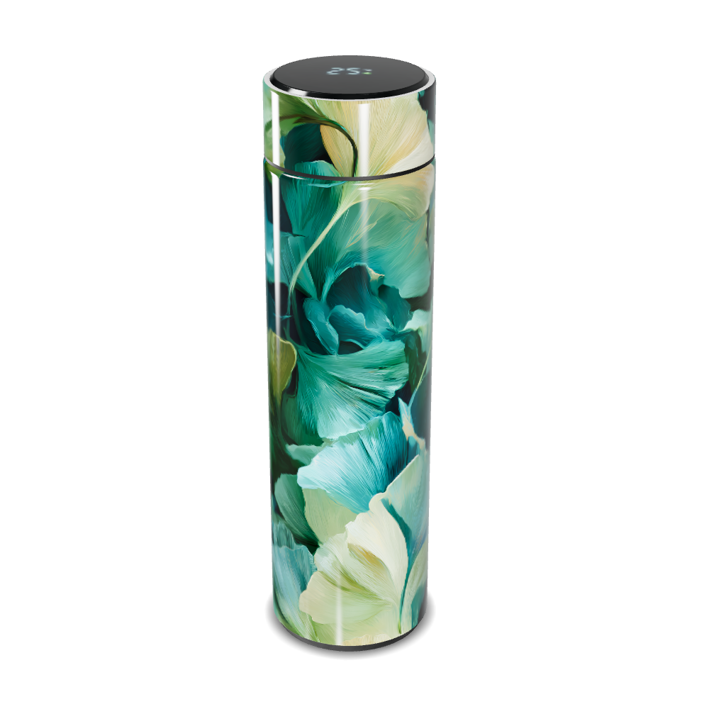 GARRAFA TÉRMICA TOUCH   FLORAL VERDE