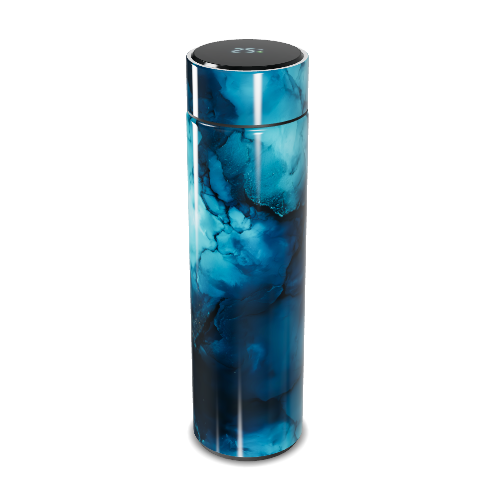 GARRAFA TÉRMICA TOUCH   AZUL MARMORIZADO