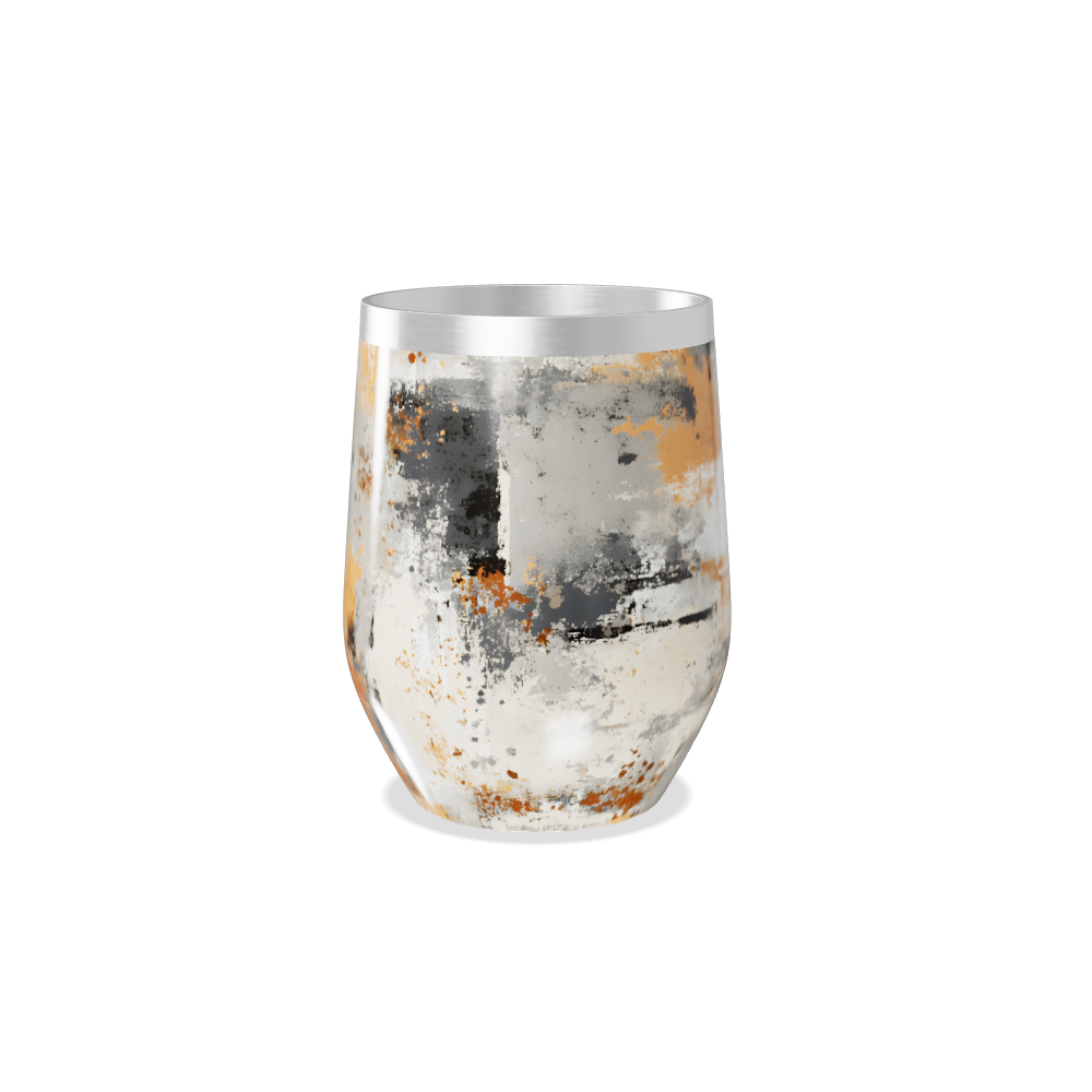 COPO TÉRMICO SLIM   ABSTRATO AÇO INOX